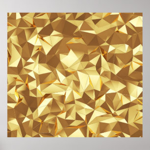 Póster Triángulo de oro: Textura de fondo abstracta.