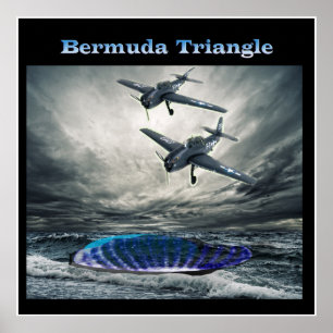 Póster Triángulo del vuelo 19 Bermudas