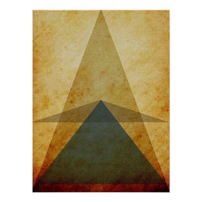 Póster Triángulos (Anverso)