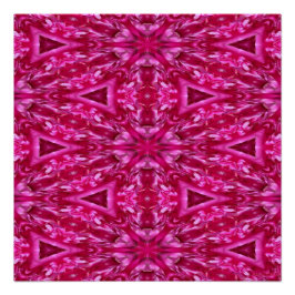 Póster Triángulos rosados calientes