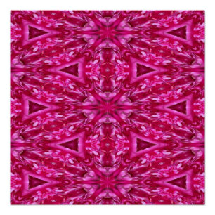 Póster Triángulos rosados calientes