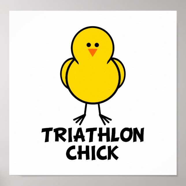 Póster Triathlon Chick (Frente)
