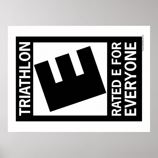 Póster Triathlon is Rated E for Everyone (Frente)