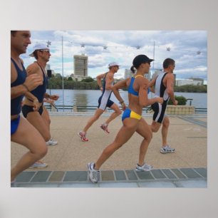 Póster Triathloners que corre 4