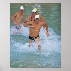 Póster Triatloneros sin agua 2
