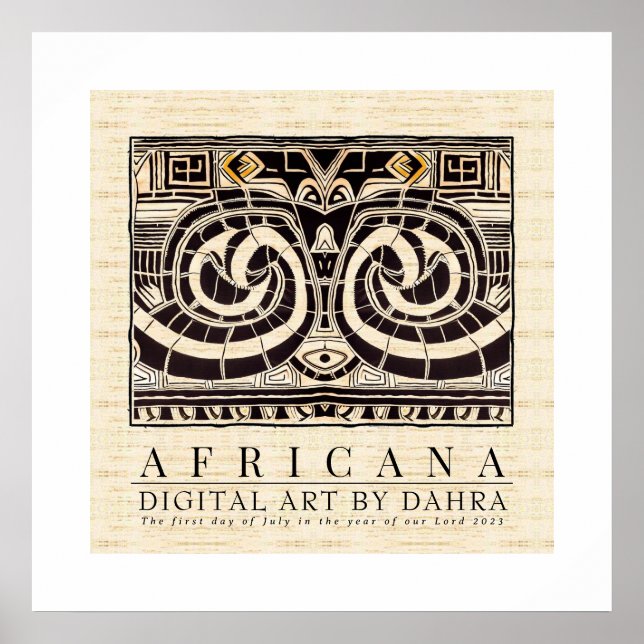 PÓSTER TRIBAL AFRICANO (Frente)