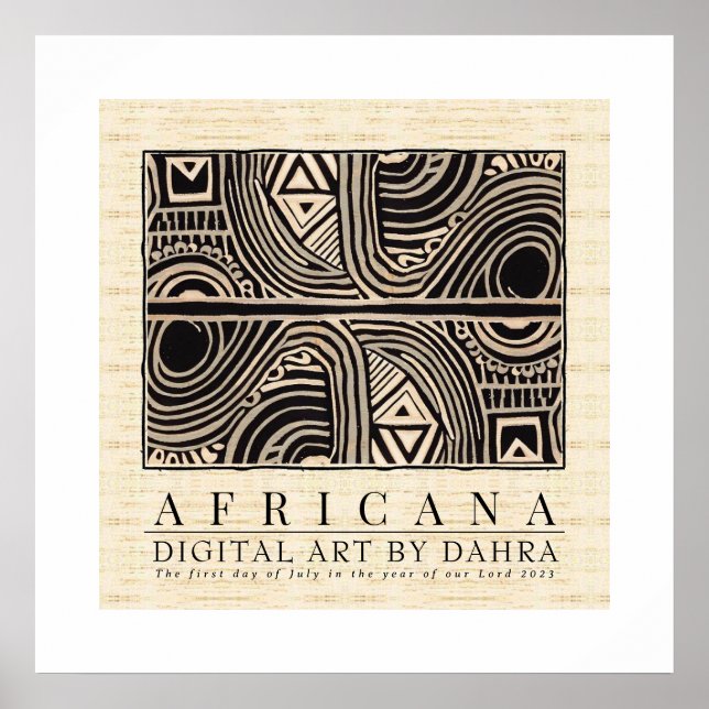 PÓSTER TRIBAL AFRICANO (Frente)
