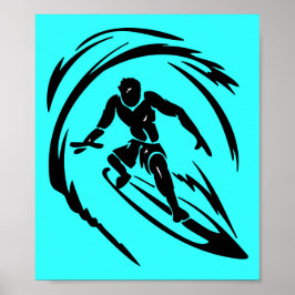 Póster TRIBAL DE TATUAS DEL DUDE DE SURFING extremos_spor