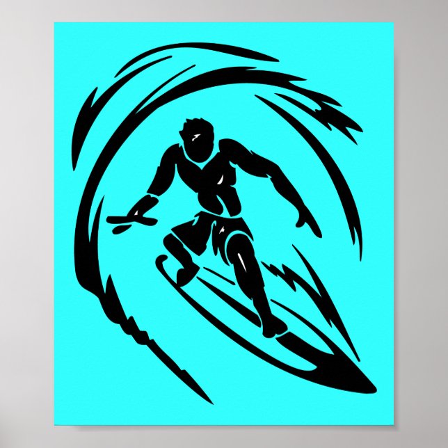 Póster TRIBAL DE TATUAS DEL DUDE DE SURFING extremos_spor (Frente)