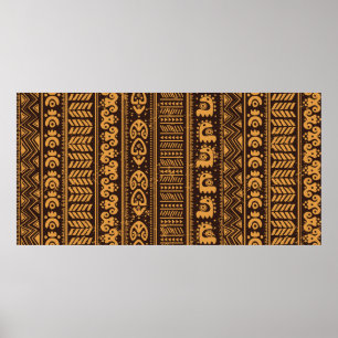 Póster Tribal ethnic seamless