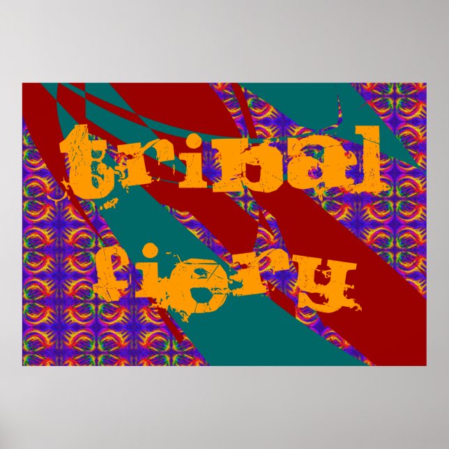 Póster Tribal Fiery (Frente)