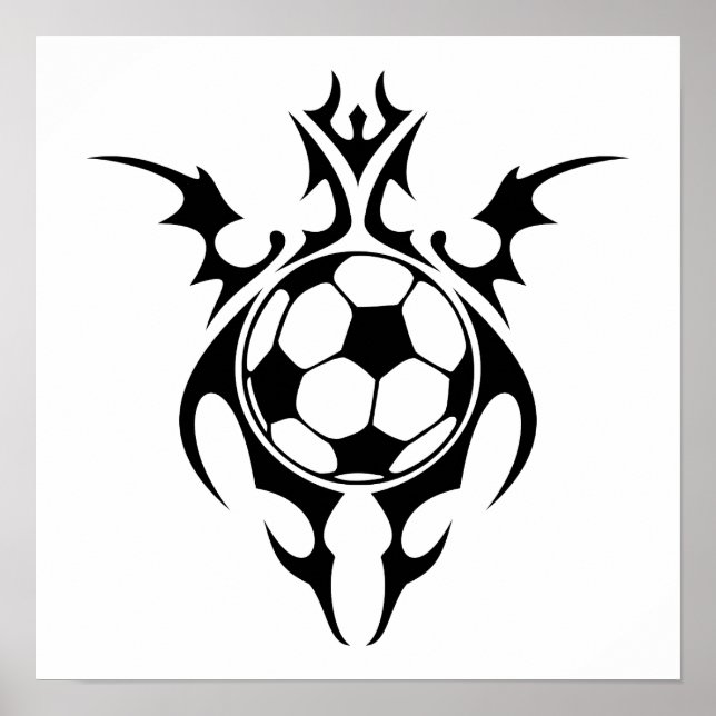 Póster tribal soccer (Frente)