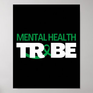 Póster Tribu de salud mental Sensibilización sobre salud