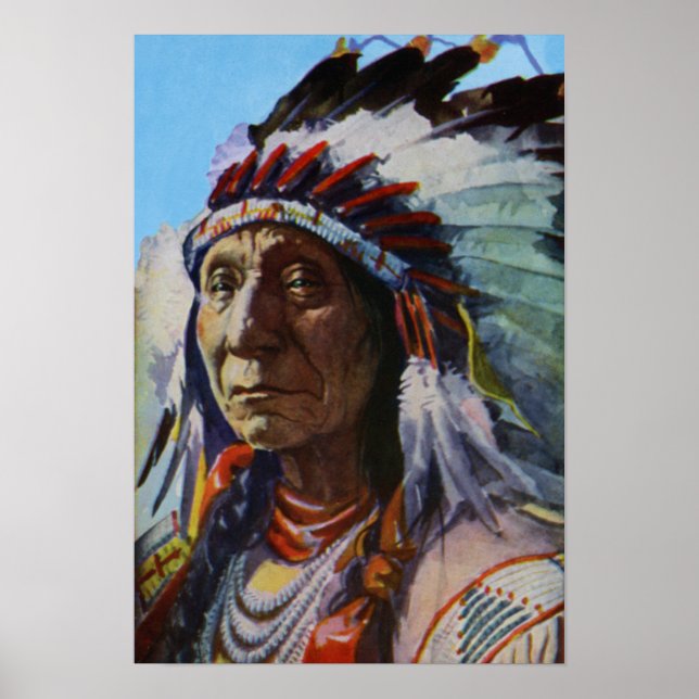 Póster Tribu Sioux Oglala Lakota (Frente)