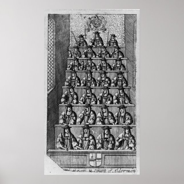 Póster Tribunal de Aldermen, c.1690 (Frente)
