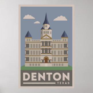 Póster Tribunal de Denton Texas