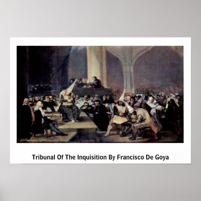 Póster Tribunal De La Inquisición Por Francisco De Goya (Frente)