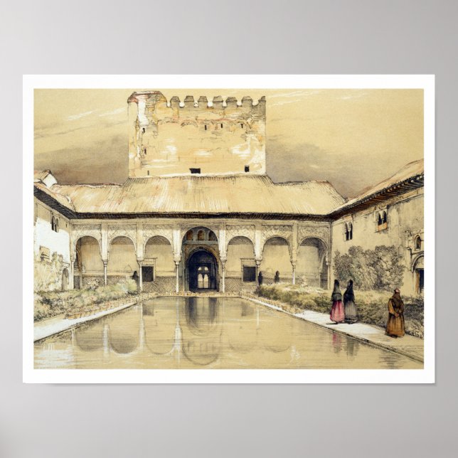 Póster Tribunal de los Myrtles (Patio de los Arrayanes) y (Frente)