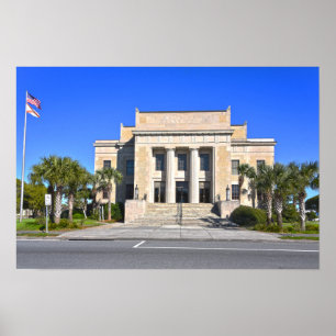 Póster Tribunal del Condado de Franklin, Apalachicola, Fl