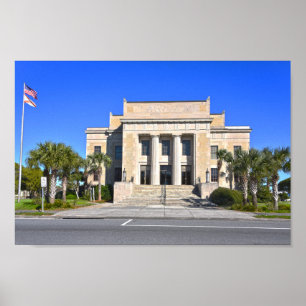 Póster Tribunal del Condado de Franklin, Apalachicola, Fl