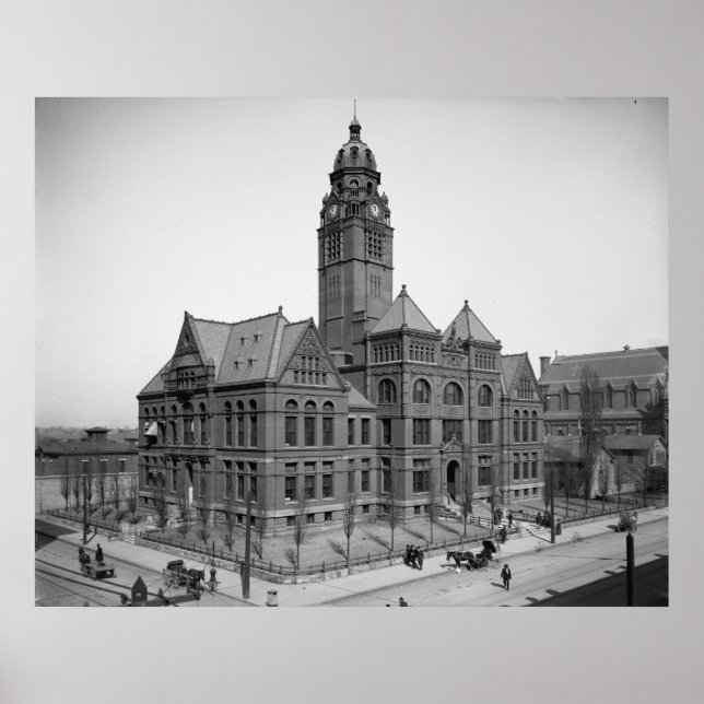 Póster Tribunal del Condado de Jefferson (Frente)