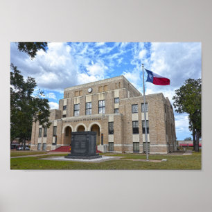 Póster Tribunal del Condado de Upshur, Gilmer, Texas