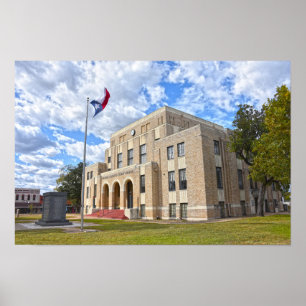 Póster Tribunal del Condado de Upshur, Gilmer, Texas Póst