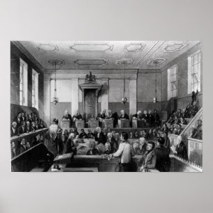 Póster Tribunal Penal central, viejo Bailey