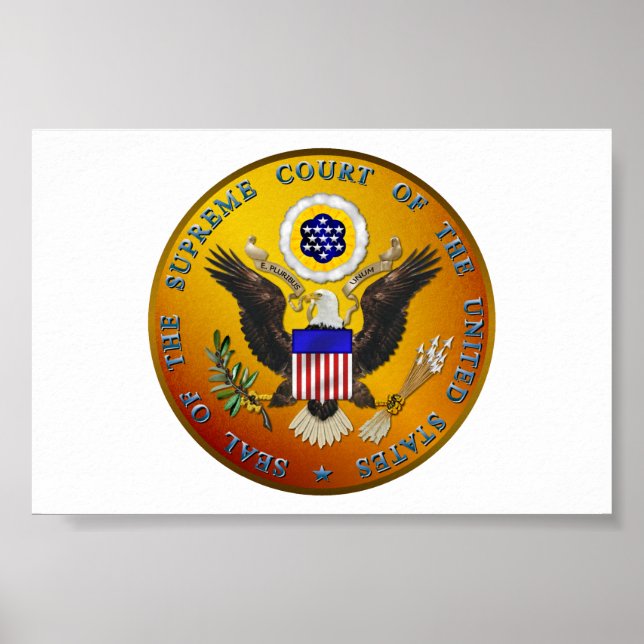 Póster Tribunal Supremo de los Estados Unidos (Frente)
