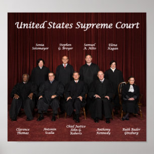 Póster Tribunal Supremo de los Estados Unidos