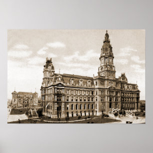Póster Tribunal viejo de Indianapolis Indiana el condado