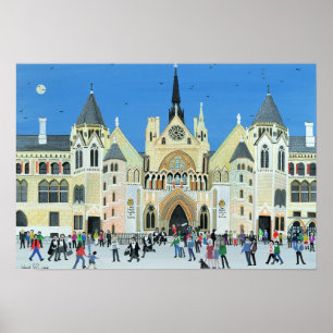 Póster Tribunales Reales de Justicia Londres 1994
