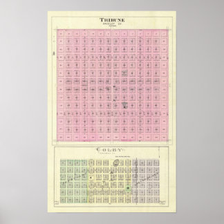 Póster Tribune, condado de Greeley, Kansas