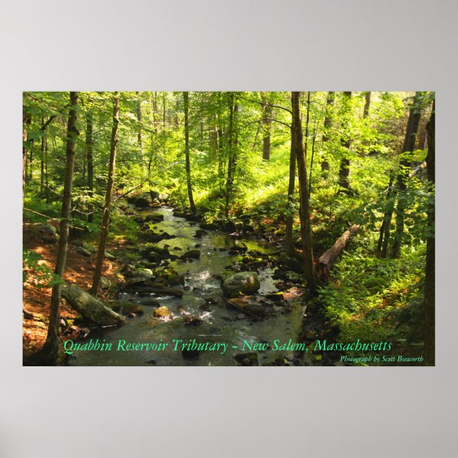 Póster Tributario del embalse de Quabbin (Frente)