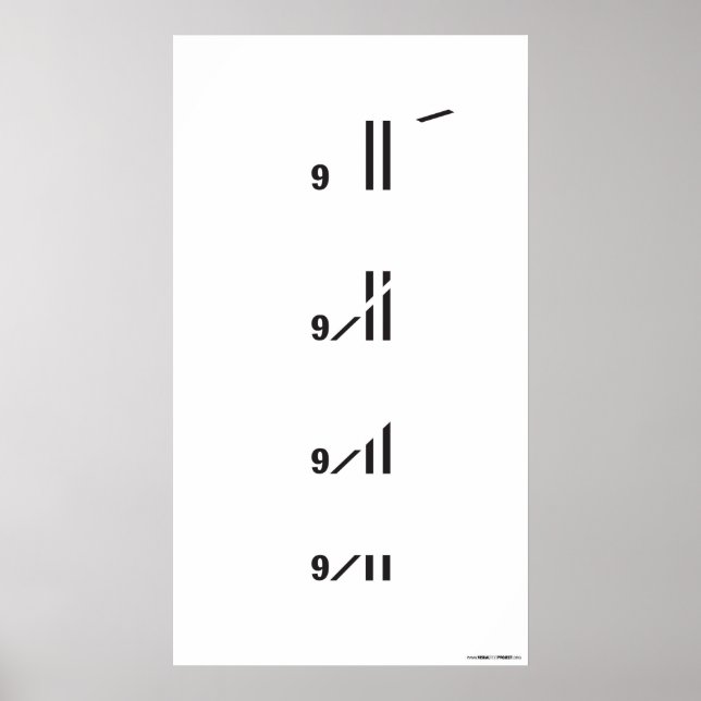Póster Tributo 9/11 (Frente)