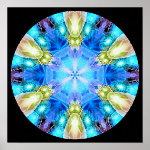 Póster "Tributo a Chihuly" Mandala Poster/ Print