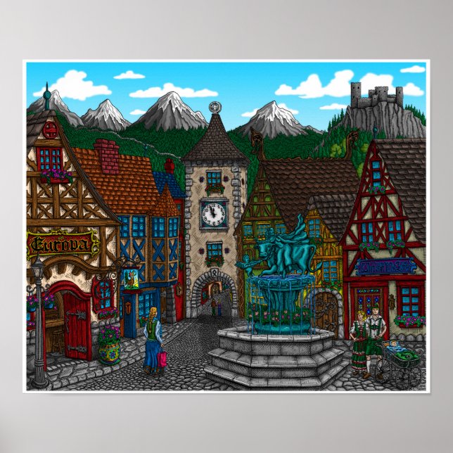 Póster Tributo a Europa (Frente)