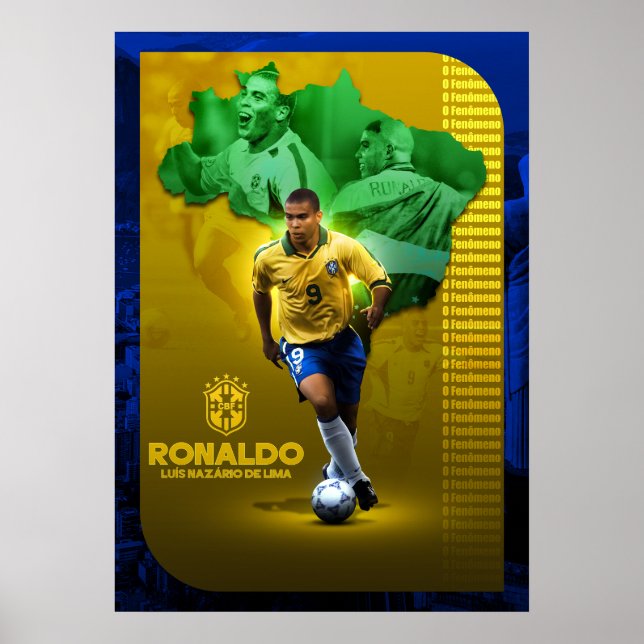 Póster Tributo a la leyenda Ronaldo "O Fenômeno" (Frente)