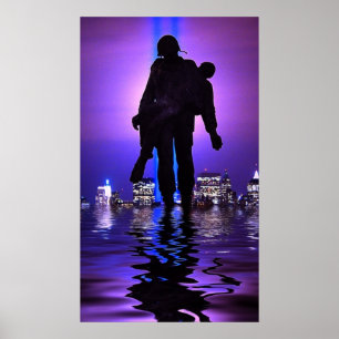 Póster Tributo a la luz en el World Trade Center