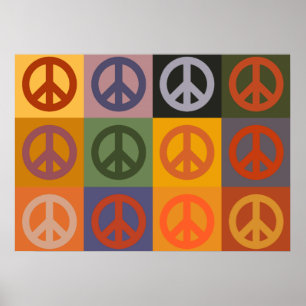 Póster Tributo a Wassily Kandinsky, signo de paz