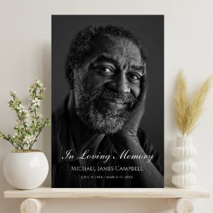Póster Tributo al funeral conmemorativo