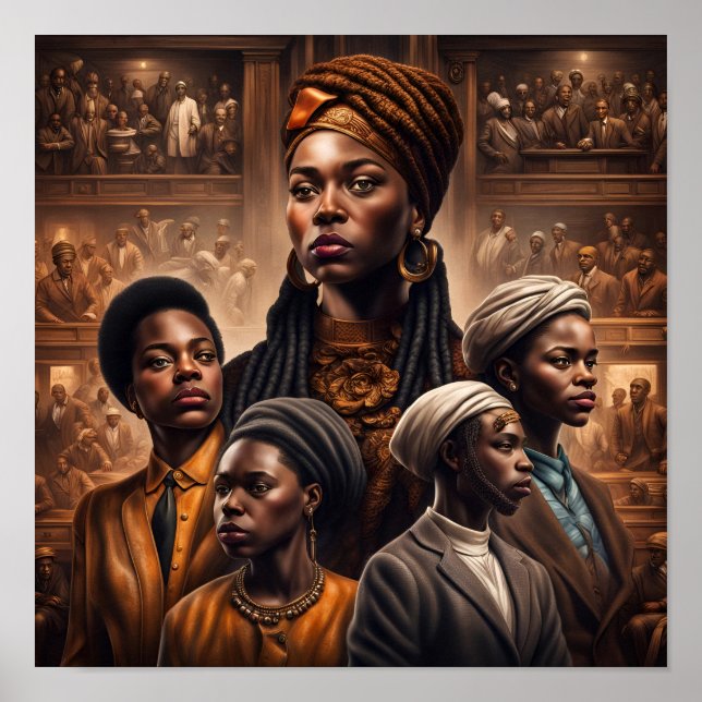 Póster Tributo al mes de la historia negra (Frente)