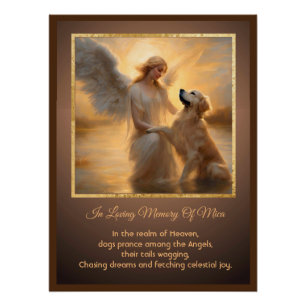 Póster Tributo Conmemorativo al Golden Retriever