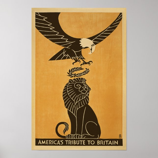 Póster Tributo De América A La Propaganda Británica De La (Frente)