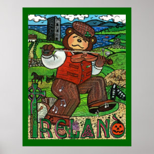 Póster Tributo de Zacarias Bear's® a Irlanda