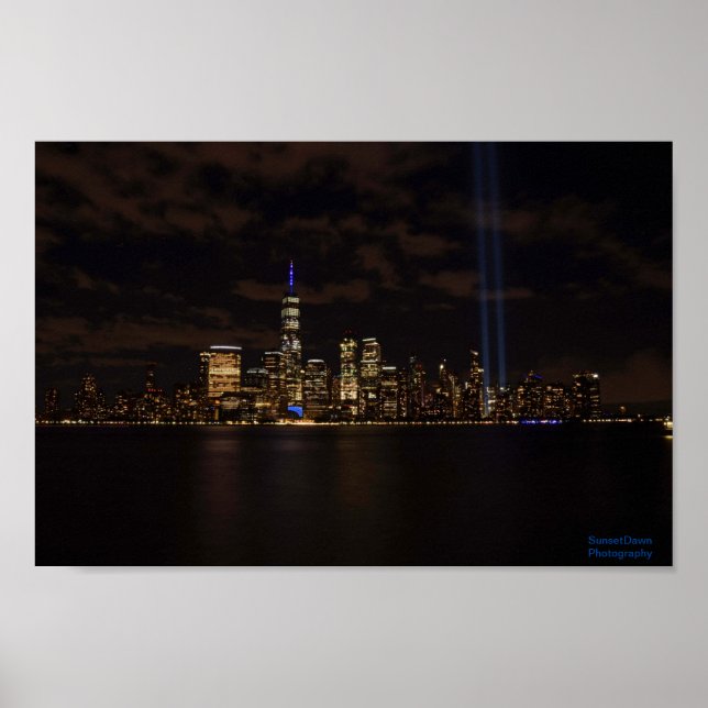 Póster Tributo Lights del 11 de septiembre (Frente)