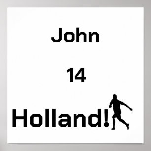 Póster Tributo Personalizado a un Jugador de Fútbol de Ho