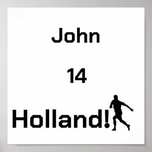 Póster Tributo Personalizado a un Jugador de Fútbol de Ho