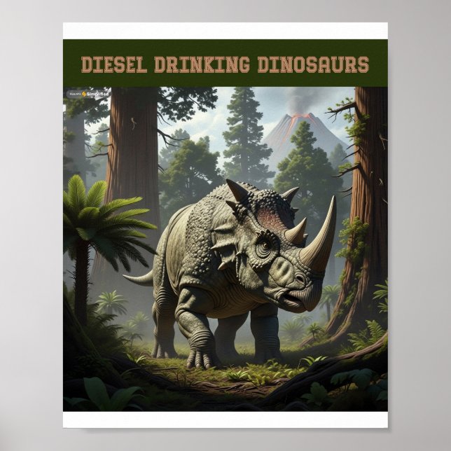 Póster Triceratops (Frente)