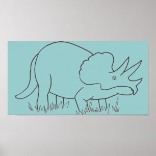 Póster Triceratops